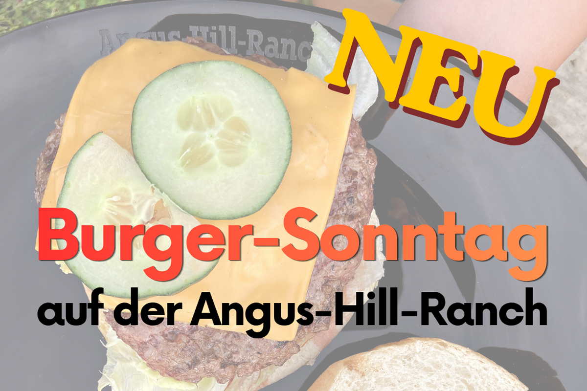 Angus Burger auf der Feuerplatte