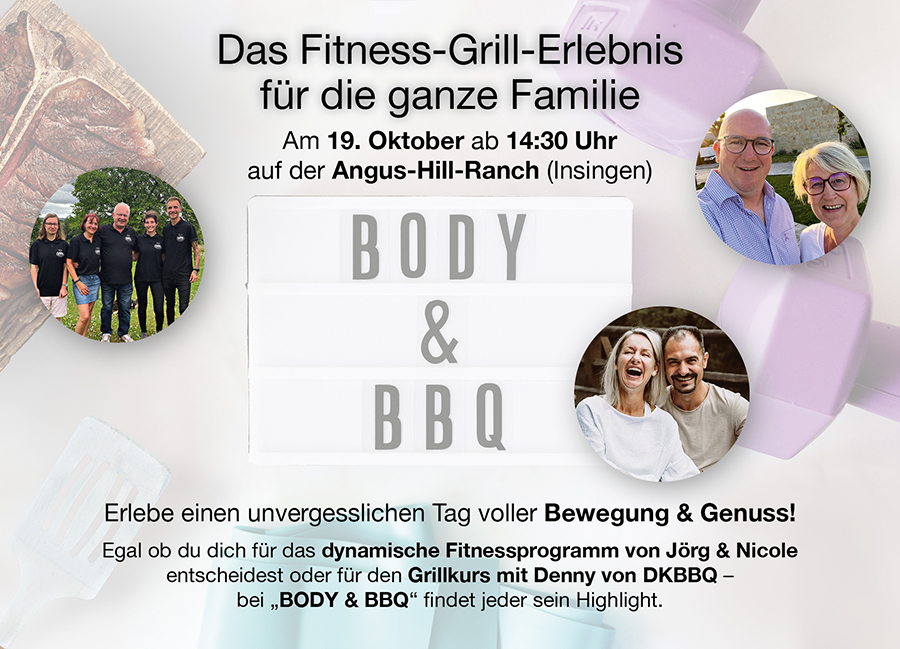 Body & BBQ - Flyer